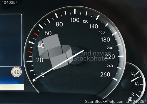 Image of Speedometer of a car