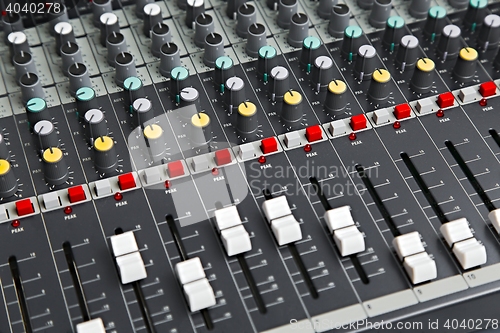 Image of Audio Mixer Board