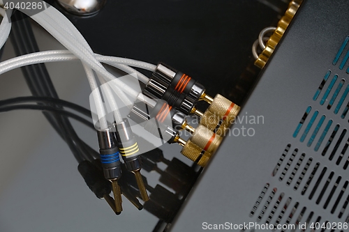 Image of Hifi amplifier back