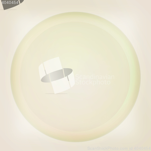 Image of button 3d render . 3D illustration. Vintage style.