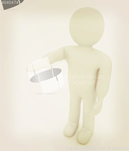 Image of . 3D illustration. Vintage style.