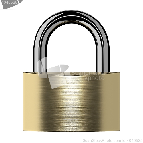 Image of Closed lock isolated