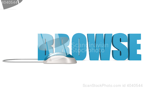 Image of Browse word isolated