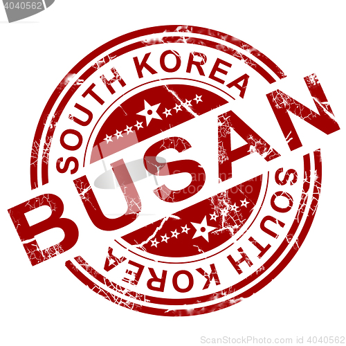Image of Red Busan stamp 