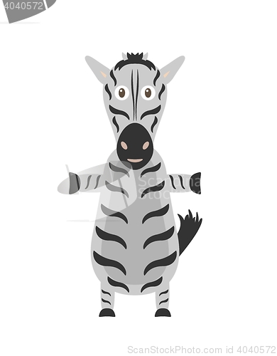 Image of Funny zebra character