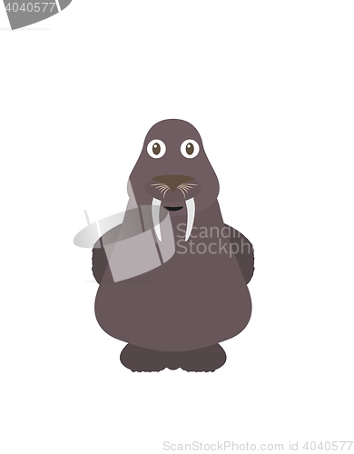 Image of Funny walrus character