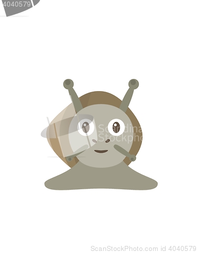 Image of Funny snail character