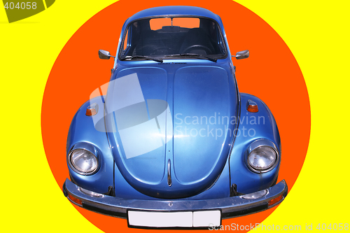 Image of Vintage Blue Car 60's