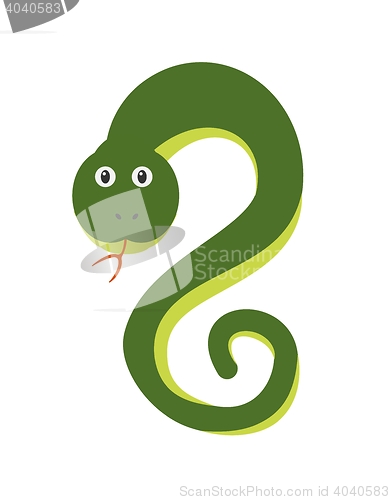 Image of Funny snake character