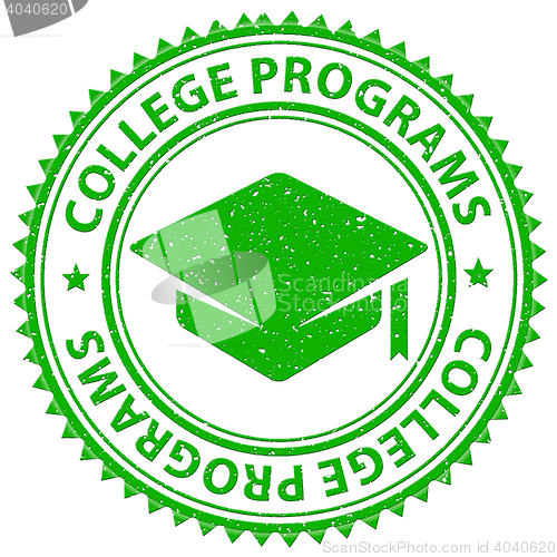 Image of College Programs Means Studying Course And Study