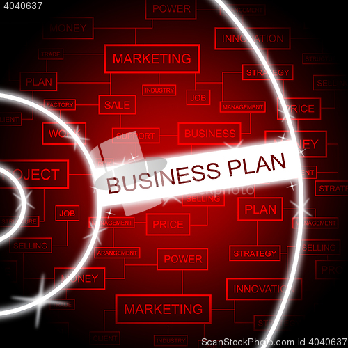 Image of Business Plan Represents Programme Formula And Proposals