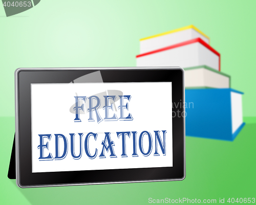 Image of Free Education Shows Without Charge And Books