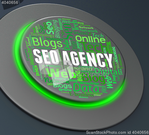 Image of Seo Agency Indicates Push Button And Agencies