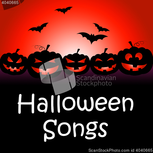 Image of Halloween Songs Indicates Trick Or Treat And Autumn