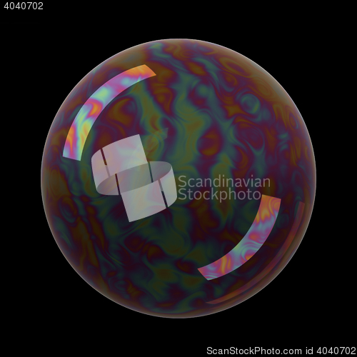 Image of Realistic soap bubble