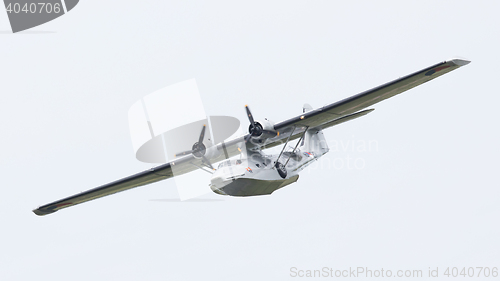 Image of LEEUWARDEN, NETHERLANDS - JUNE 10: Consolidated PBY Catalina in 