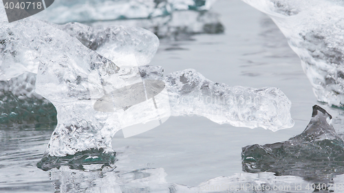 Image of Close-up of melting ice in Jokulsarlon - Iceland