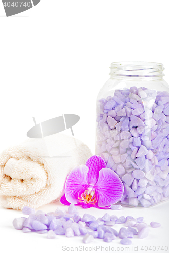 Image of Bath accessories on the light background