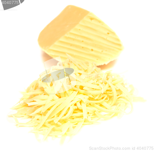 Image of cheese on white