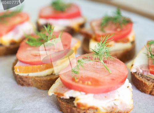 Image of sandwiches on paper