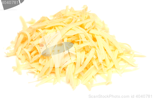 Image of grated cheese isolated