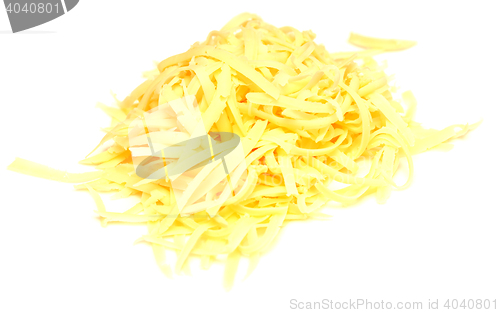 Image of grated cheese isolated