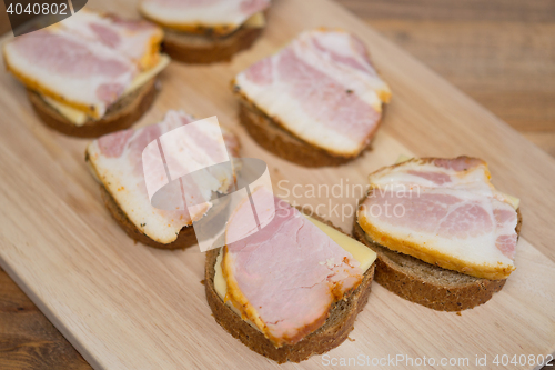 Image of sandwiches on a board