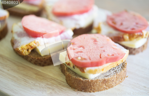 Image of sandwiches on a board
