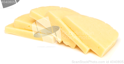 Image of cheese on white