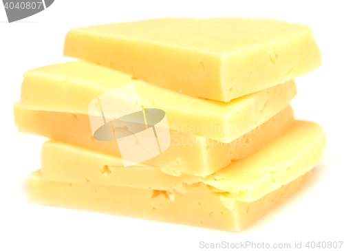 Image of cheese on white