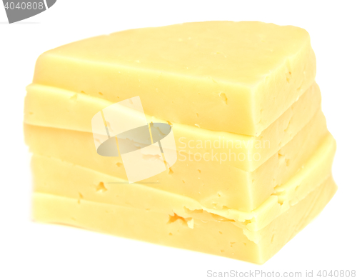 Image of cheese on white