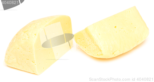 Image of cheese on white