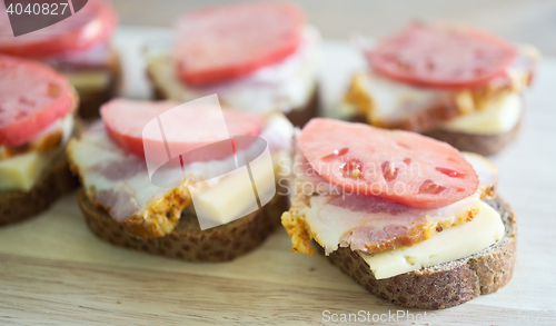 Image of sandwiches on a board