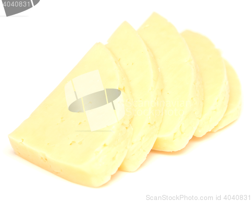 Image of cheese on white