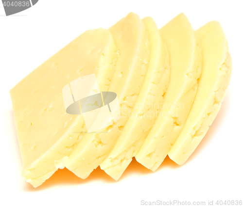 Image of cheese on white