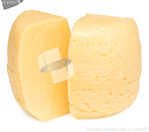 Image of cheese on white
