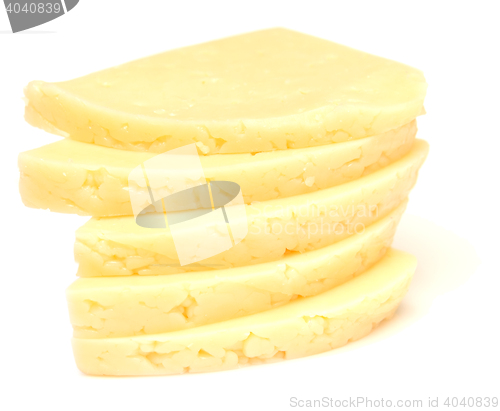 Image of cheese on white