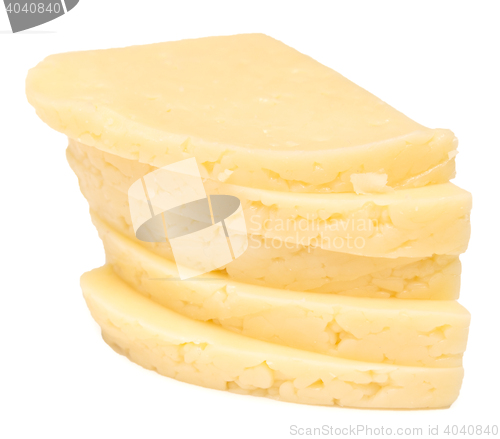Image of cheese on white