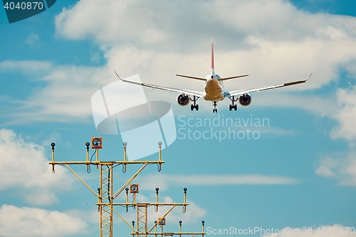 Image of Airplane is landing