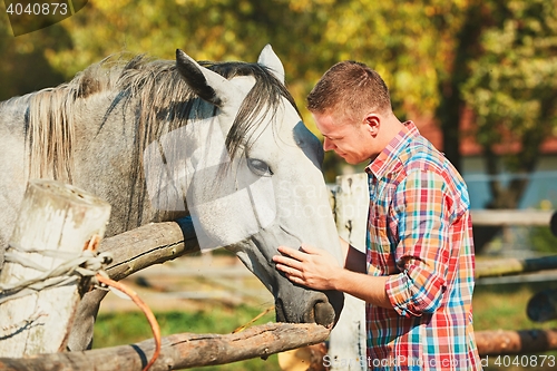 Image of Man with horse