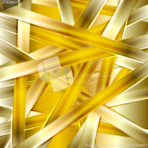 Image of Bright golden abstract stripes background