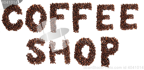 Image of coffee shop isolated