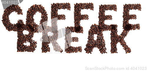 Image of coffee break isolated