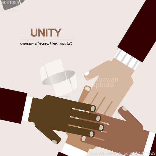 Image of hands diverse unity