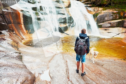 Image of Traveler with dog