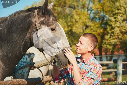 Image of Man with horse