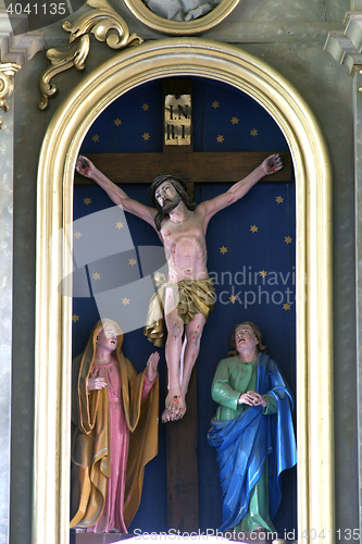 Image of Crucifixion, Blessed Virgin Mary and Saint John under the cross