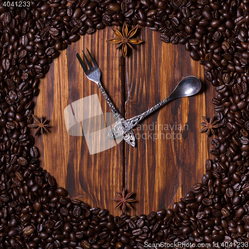 Image of Spoons with coffee