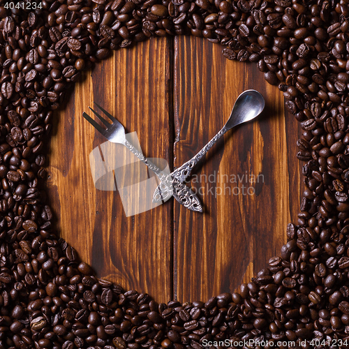 Image of Spoons with coffee