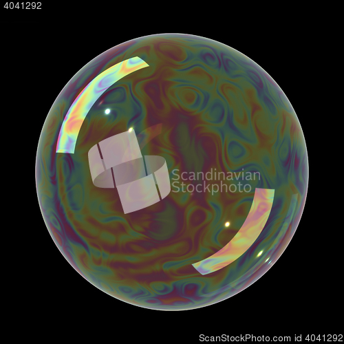 Image of Realistic soap bubble